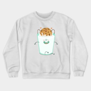 Cookie and Milk in Love Crewneck Sweatshirt